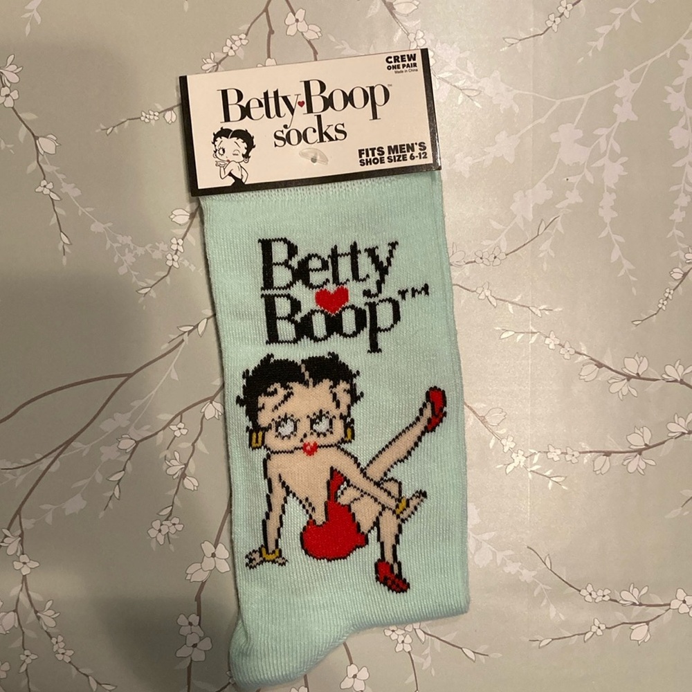 Men’s Betty Boop Crew Length Socks